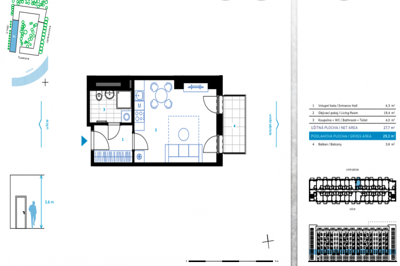 Apartment 1+kk Loft, Holesovice